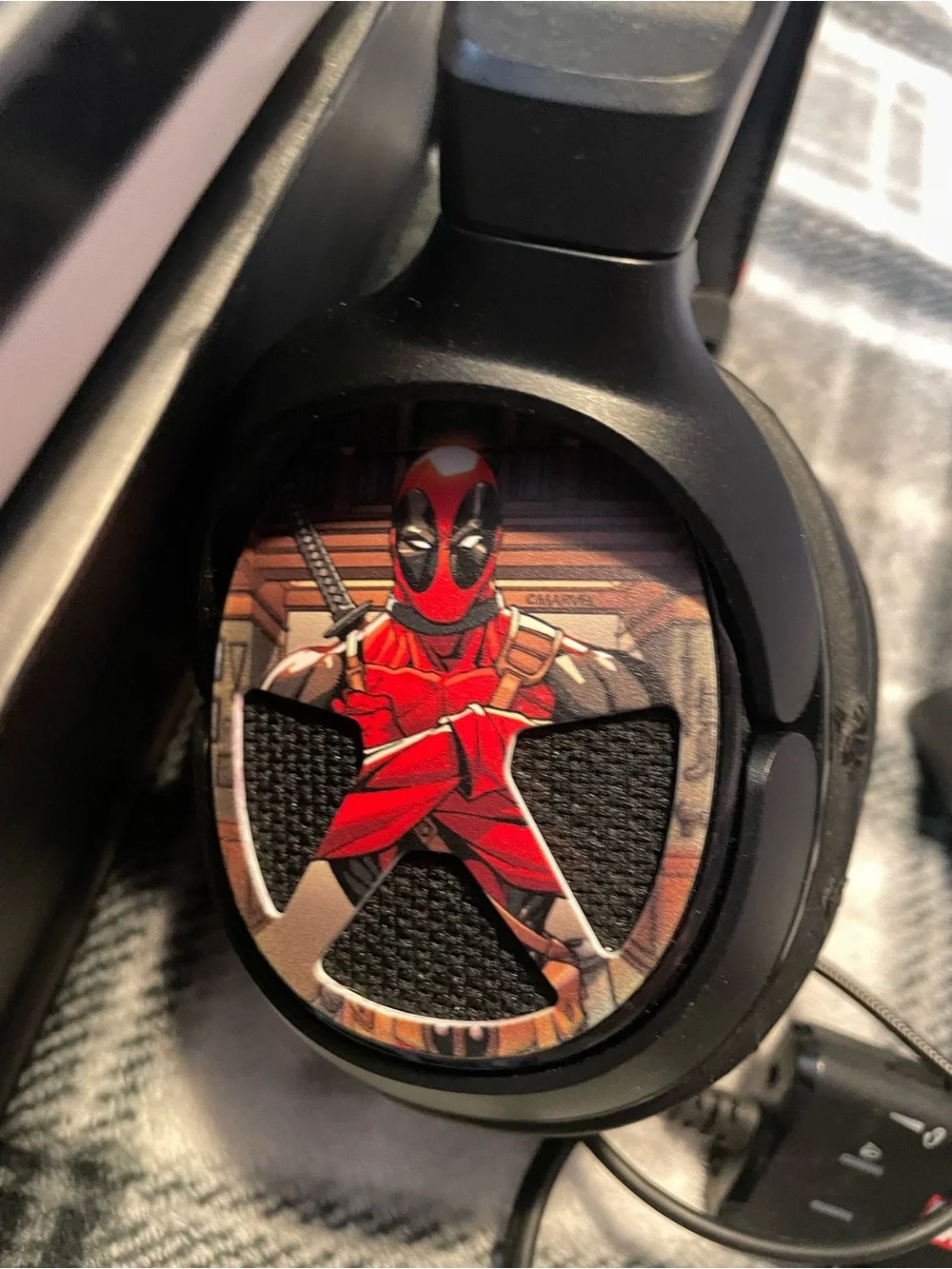 Turtle Beach Black Marvel-Edition Gaming Headset with USB Chat Adapter